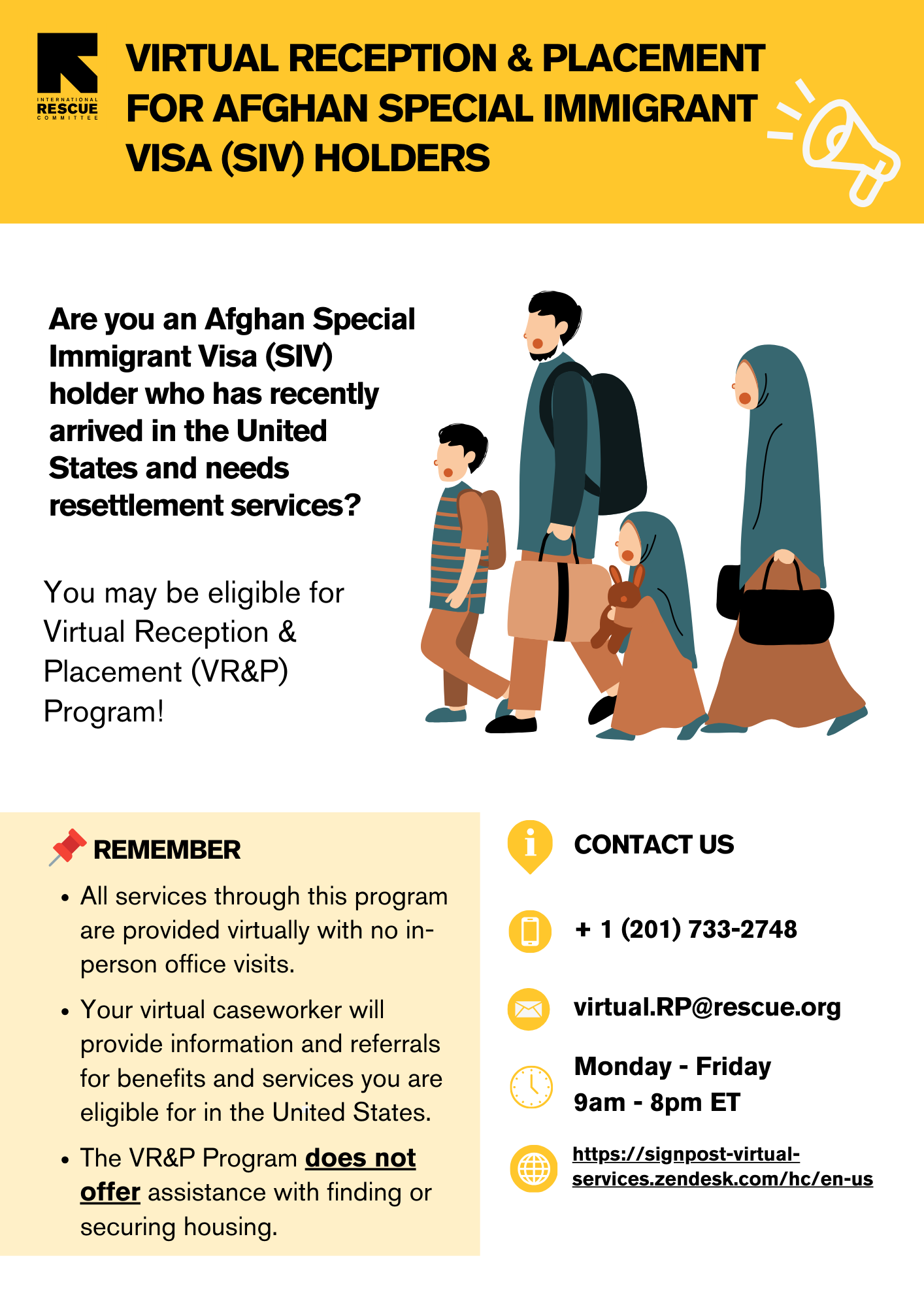 Flyer - Afghan Special Immigrant Visa (SIV) Holders - Independent Travel.png